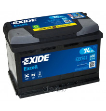 Аккумулятор EXIDE Excell EB741 74L прям. пол. 680А 276x175x190
