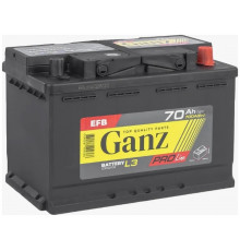 Автомобильный аккумулятор GANZ PRO-Line EFB 70R+ L3 EN 700А обр. пол. 278x175x190