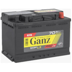 Автомобильный аккумулятор GANZ PRO-Line EFB 70R+ L3 EN 700А обр. пол. 278x175x190
