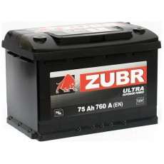 Автомобильный аккумулятор Zubr Ultra L3 75L 760А пр. пол. 278x175x190