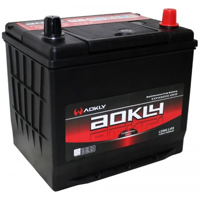 Автомобильный аккумулятор Aokly ASIA 70 А/ч R+ D23 EN 580А обр. пол. 232x173x220