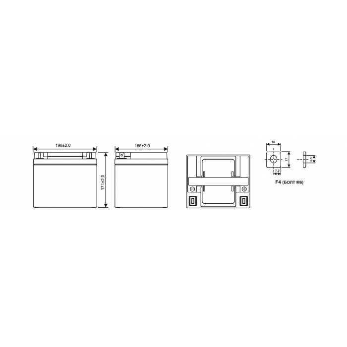 Аккумулятор WBR GP12400