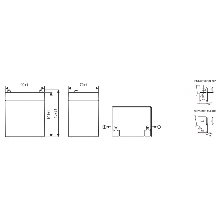 Аккумулятор WBR GP1245