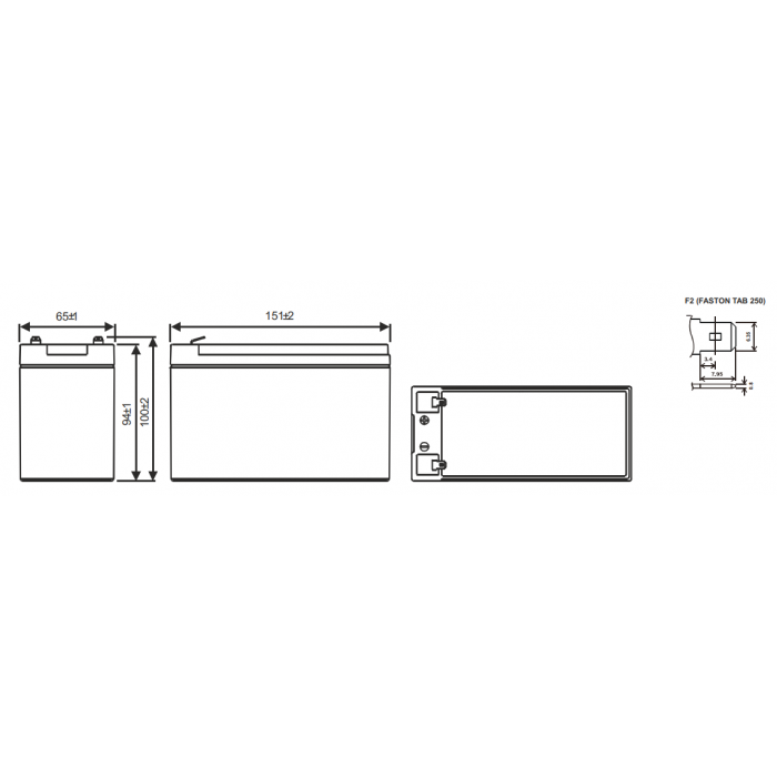 Аккумулятор WBR GP1272 F2