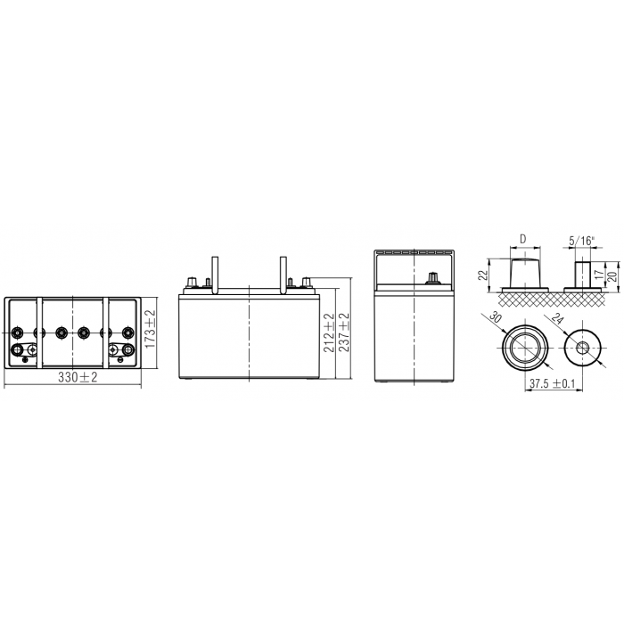 Аккумулятор WBR GPC12-115-2