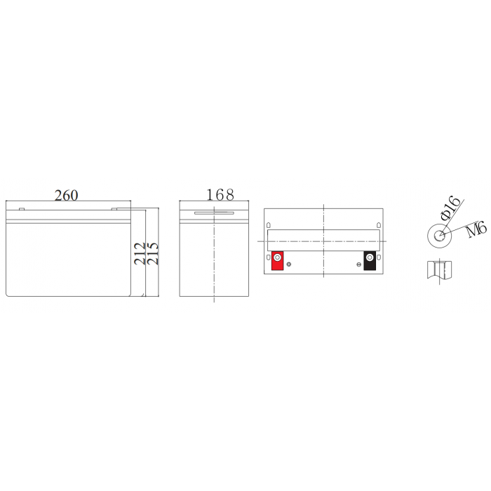 Аккумулятор WBR GPC12-80K