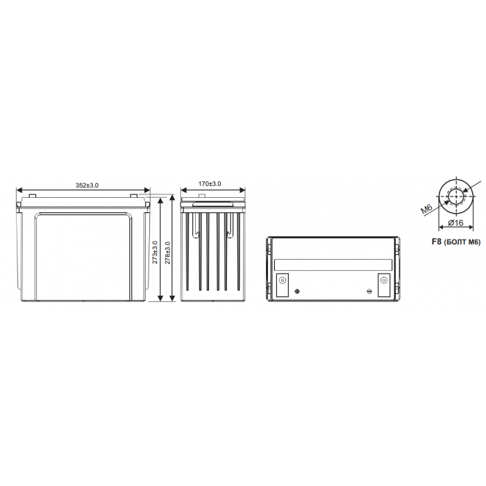 Аккумулятор WBR GPL 121500A