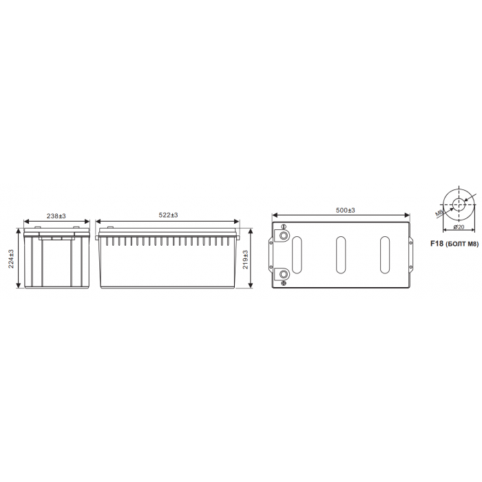 Аккумулятор WBR GPL 122000