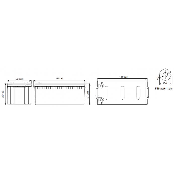 Аккумулятор WBR GPL 122000H