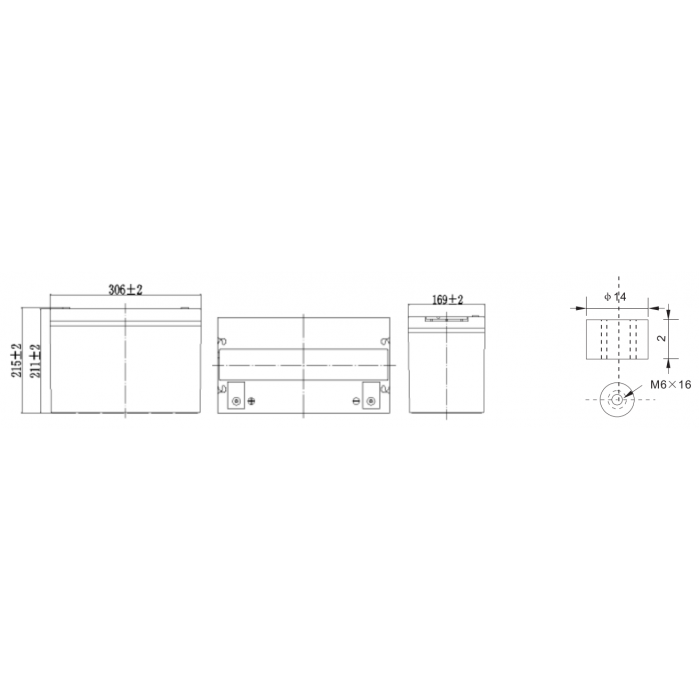 Аккумулятор WBR GPLG12-90