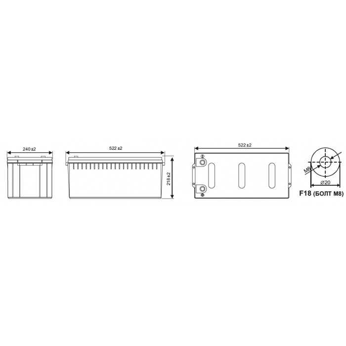 Аккумулятор WBR GPLi24-100