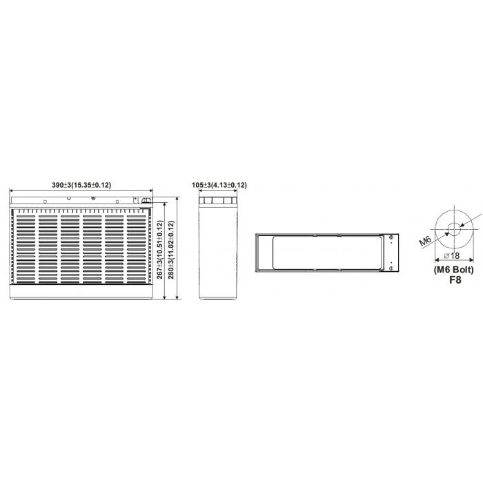 Аккумулятор WBR HRL12350WFT