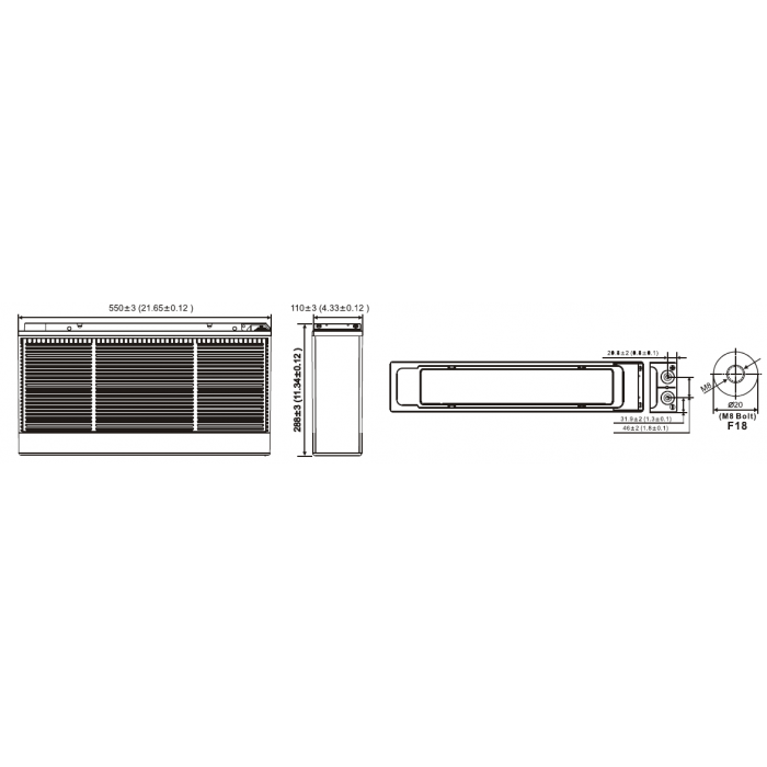 Аккумулятор WBR HRL12520WFT