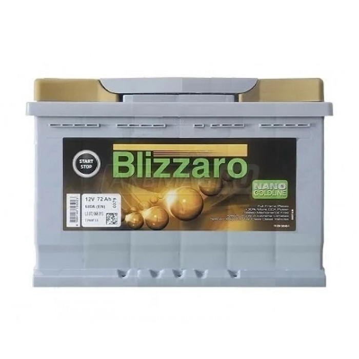 Аккумулятор BLIZZARO EFB 72R обр. пол. 680А 278x175x190 (L3 072 076 013)