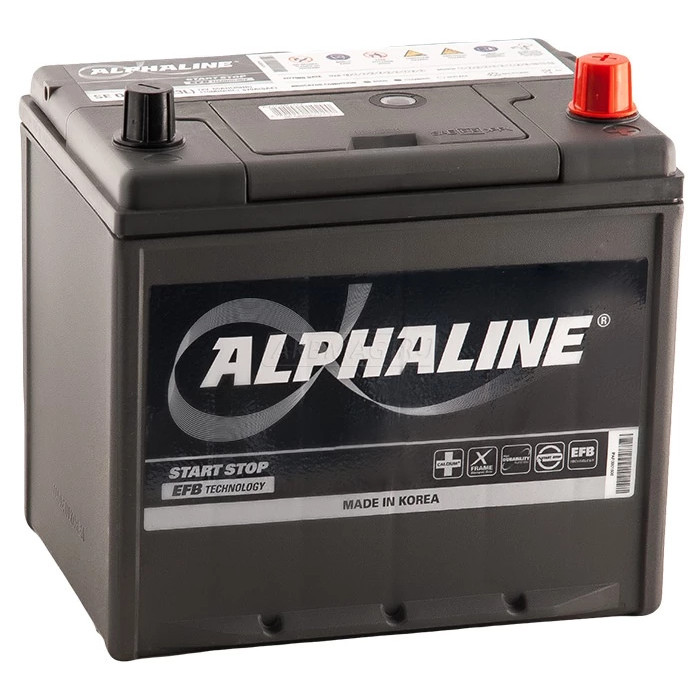 Аккумулятор Alphaline EFB 90D23L Q85 65R обр. пол. 670A 232x172x220