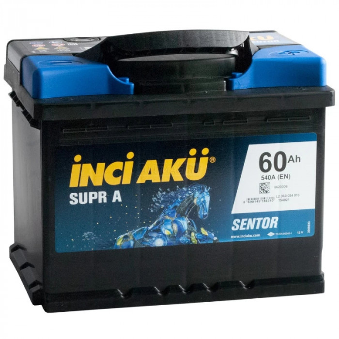 Аккумулятор INCI AKU Supr A 60R обр. пол. 540A 242x175x190