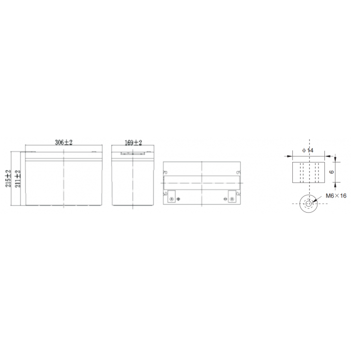 Аккумулятор WBR HTL12-90