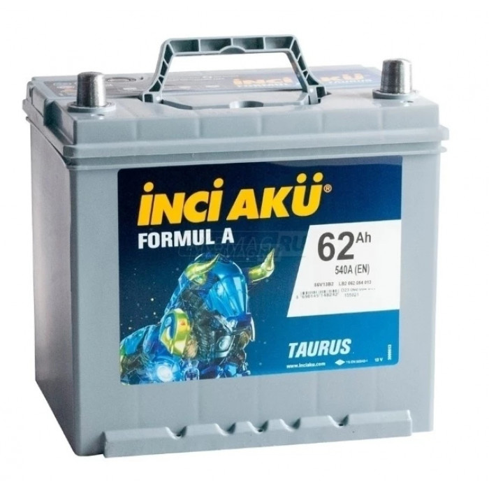 Аккумулятор INCI AKU Formul A Asia 62R обр. пол. 540A 232x173x220