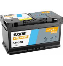 Аккумулятор EXIDE Premium EA1050 105R обр. пол. 850A 393x175x190