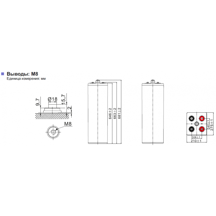 Аккумулятор Leoch 12OPzV1200