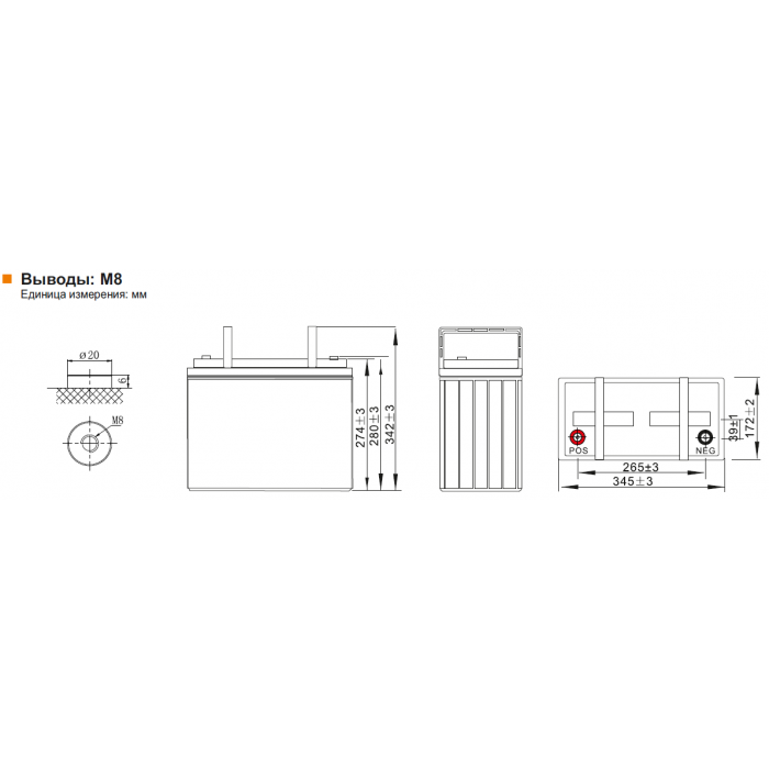 Аккумулятор Leoch DJM12140