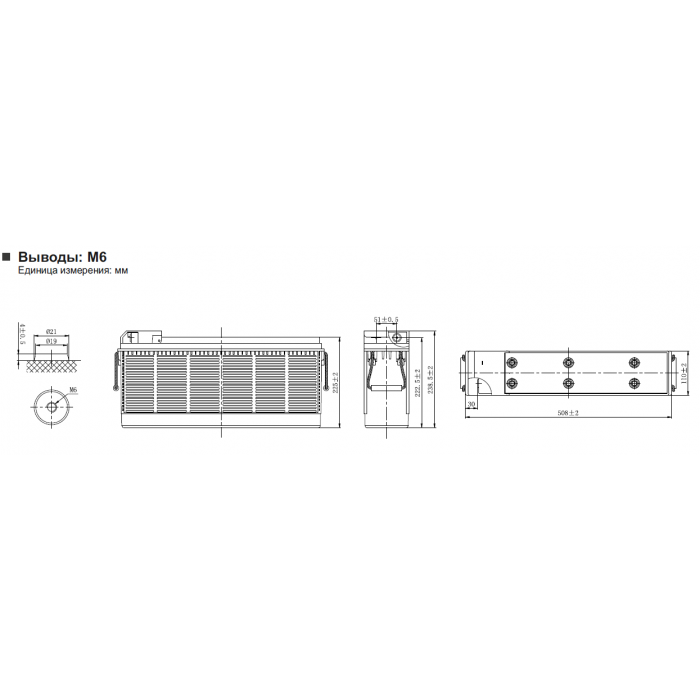 Аккумулятор Leoch FT12-100A