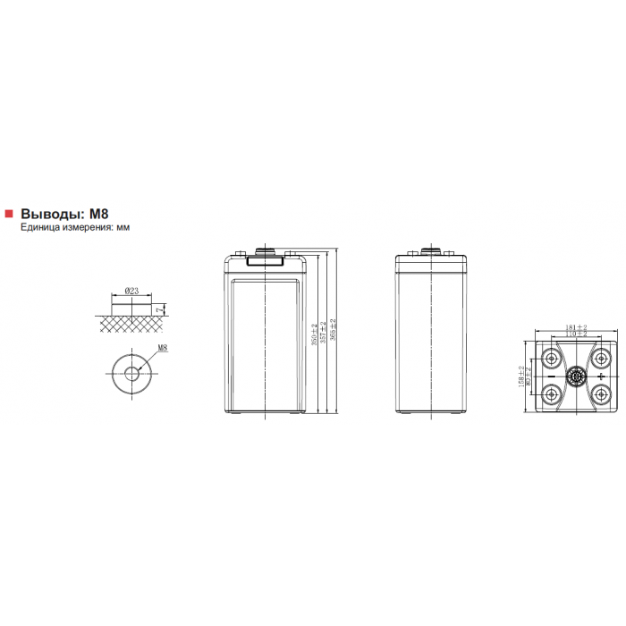 Аккумулятор Leoch LHR1200W