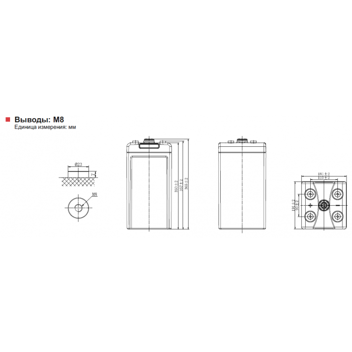 Аккумулятор Leoch LHR1250W