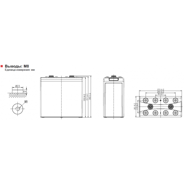 Аккумулятор Leoch LHR2850W
