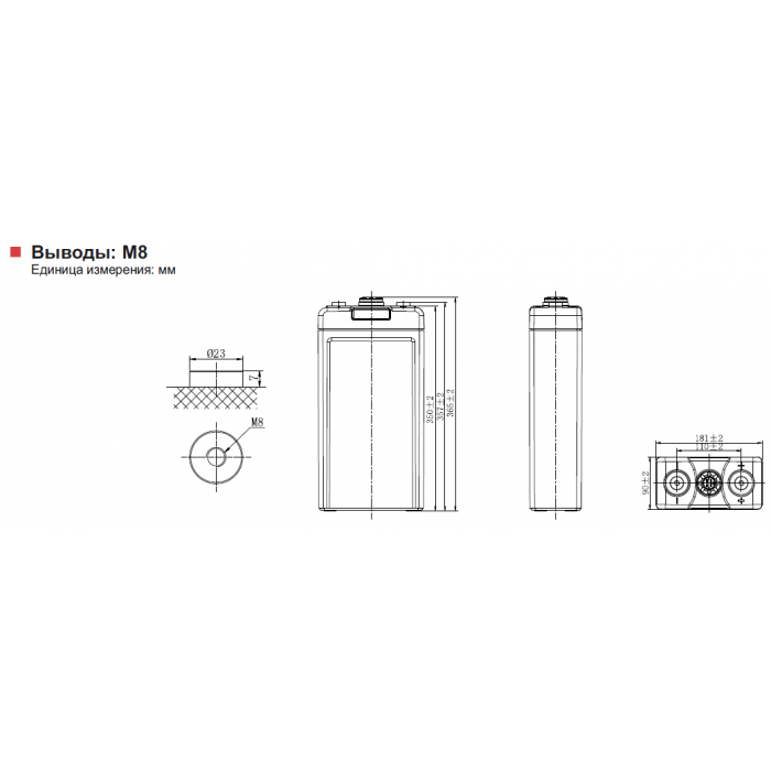 Аккумулятор Leoch LHR600W