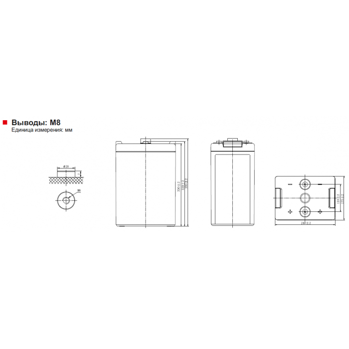 Аккумулятор Leoch LHT2-500