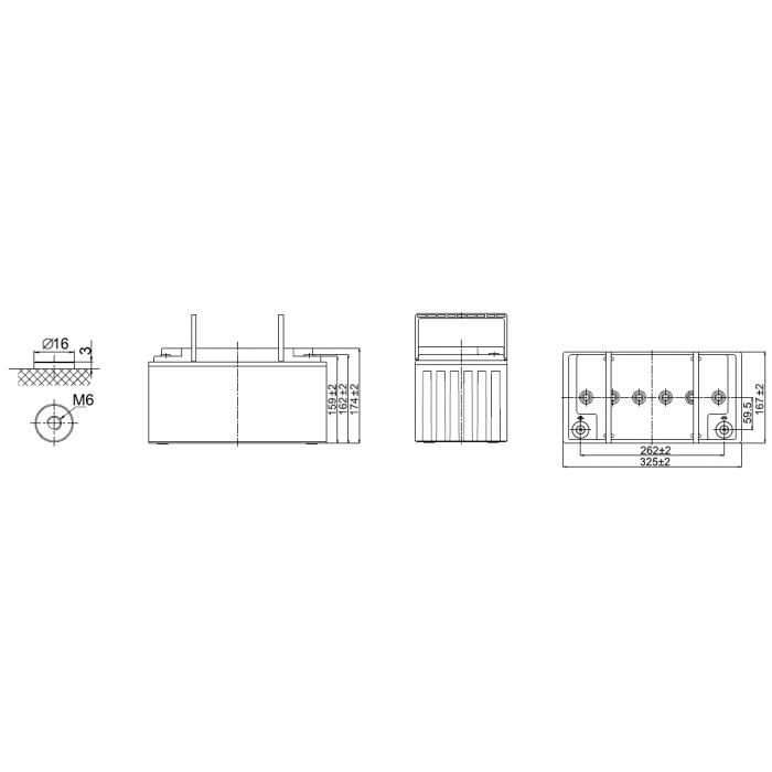 Аккумулятор Leoch LPCG12-65