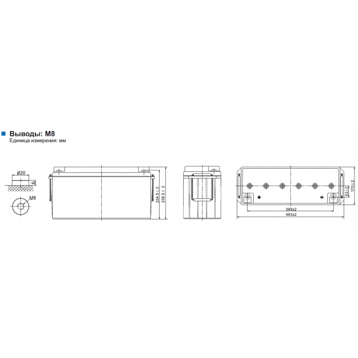 Аккумулятор Leoch LPG12-140
