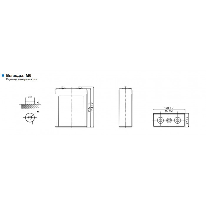 Аккумулятор Leoch LPG2-100