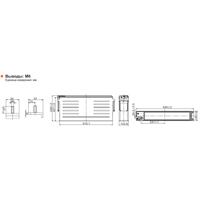 Аккумулятор Leoch PLH210FT(A)