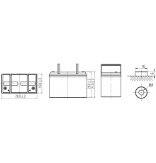 Аккумулятор WBR MBС12-90