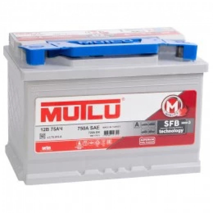 Аккумулятор Mutlu Mega Calcium SFB M3 75R обр. пол. 720A 278x175x190 (L3.75.072.A)
