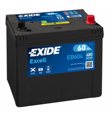 Аккумулятор EXIDE Excell EB604 60R обр. пол. 480А 323x174x220