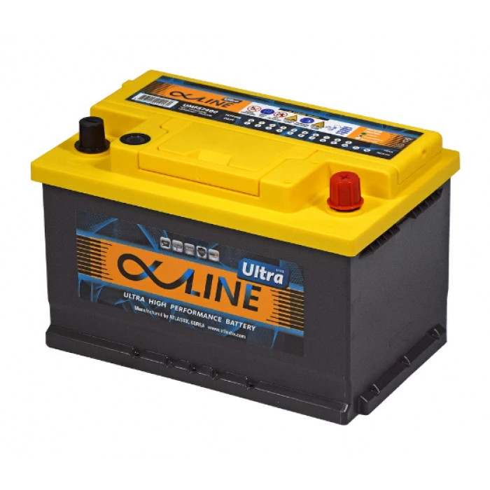 Аккумулятор AlphaLine Ultra LB (57400) 74R обр. пол. низкий. 750А 278x175x175