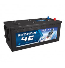 Аккумуляторная батарея Эконом Че 190 рус прям. пол. 1150A 513x220x200