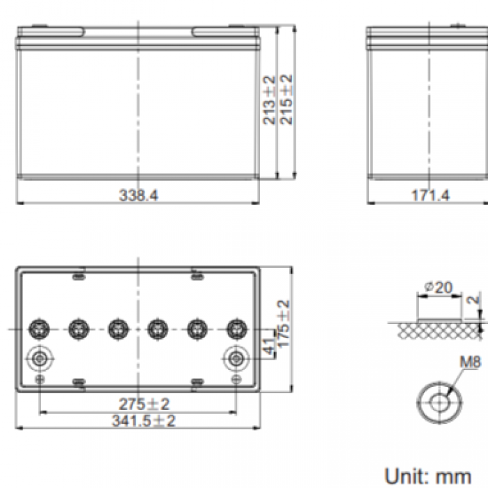 Аккумулятор Leoch PLC100