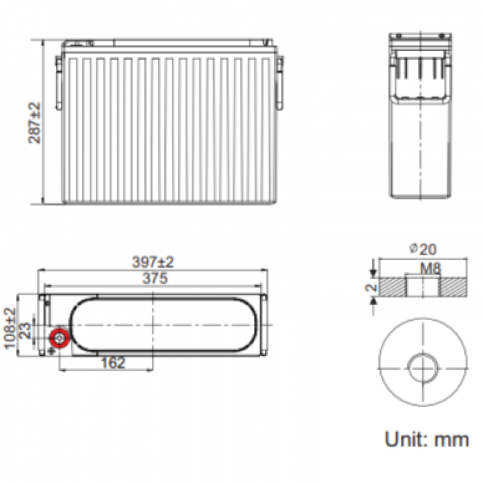 Аккумулятор Leoch PLC100FT