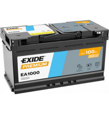 Аккумулятор EXIDE Premium EA1000 100R обр. пол. 900A 353x175x190