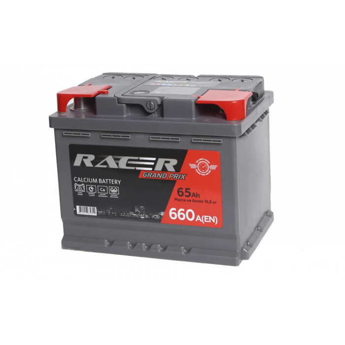 Аккумулятор RACER Grand Prix (АКОМ) 65L прям. пол. 660A 242x175x190