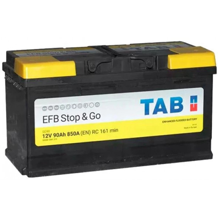 Аккумулятор TAB EFB STOP & GO 90R обр. пол. 850А 353х175х190