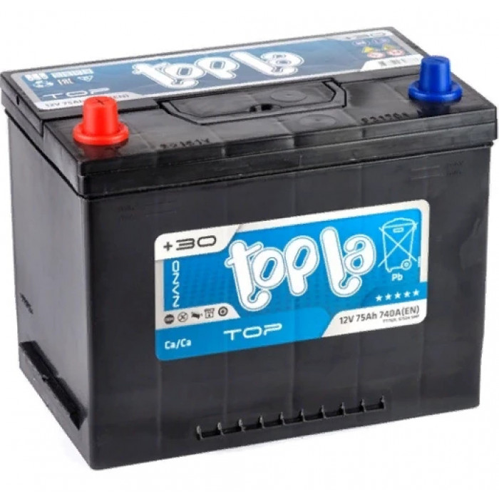 Аккумулятор Topla Top Asia 75L прям. пол. 740A 261x173x220