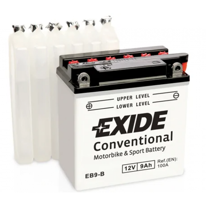 Аккумулятор EXIDE CONVENTIONAL EB9B 9Ач 100A прям. пол. 139X75X135