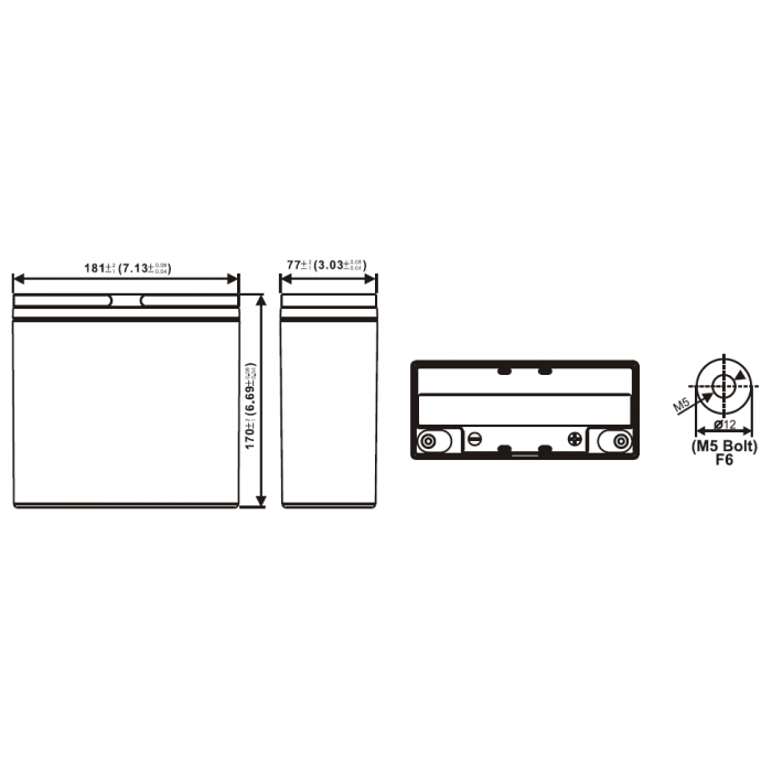 Аккумулятор WBR UPS121260
