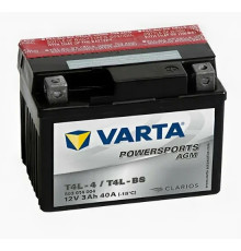 Аккумулятор Мото VARTA Powersports AGM 3Ач прям. пол. 30A 114x49x86 (YTR4A-BS)