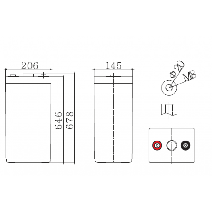 Аккумулятор WBR 6 OPzV 600